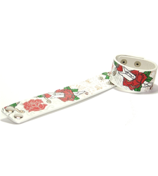 RED ROSE AND DAGGER printed wristband wrist strap